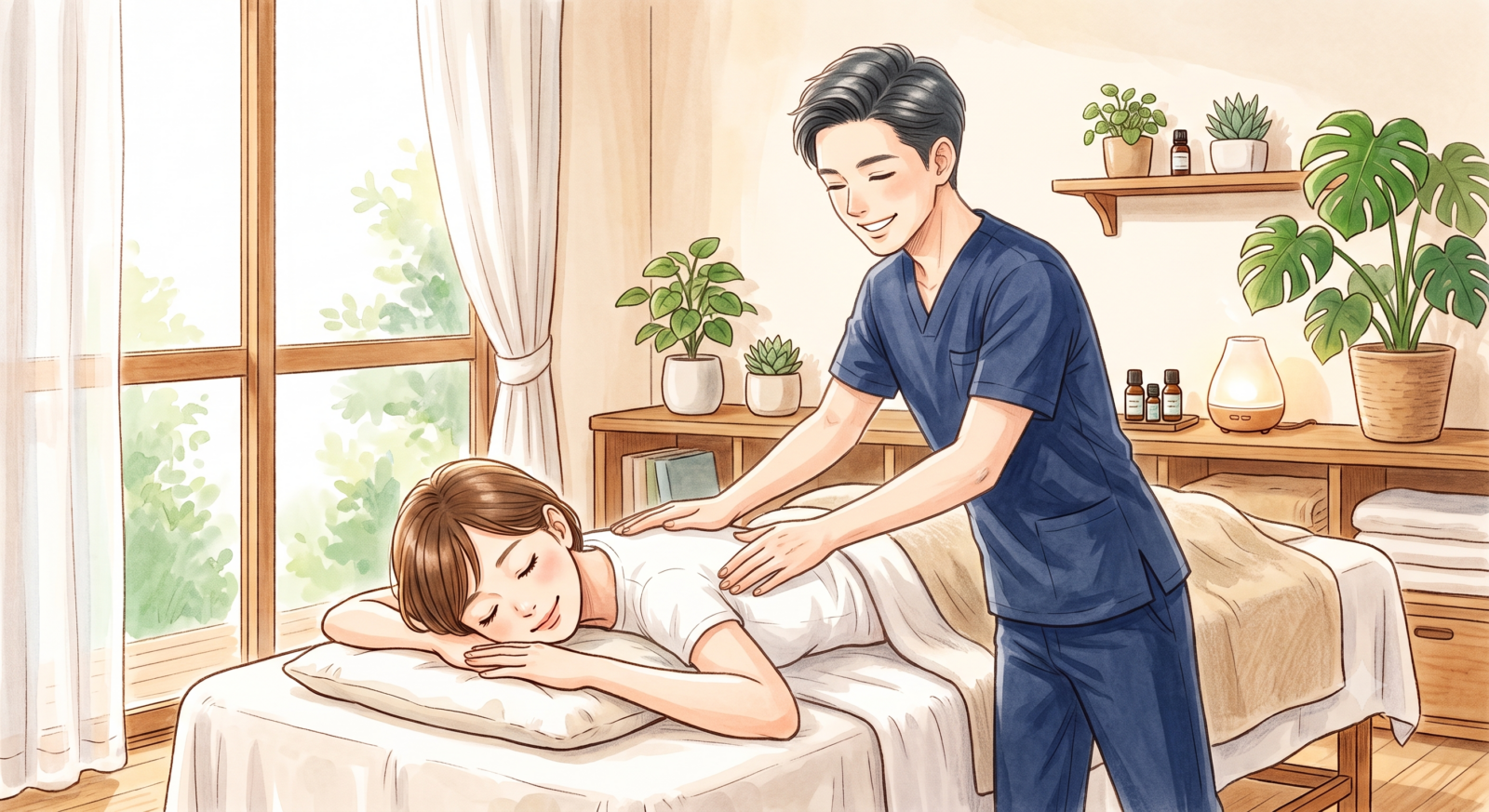 皮膚受容器への刺激